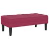 vidaXL banc avec coussin Bordeaux 113 x 57 x 39 cm Velours