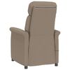 vidaXL Chaise de massage avec coussin Taupe 70.5 x 96.5 x 95 cm tissu