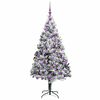 vidaXL Sapin de No&euml;l artificiel Blanc 180 cm PVC, Acier et Plastique