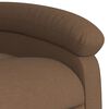 vidaXL Fauteuil inclinable Marron Tissu