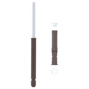 vidaXL Support de &eacute;tag&egrave;re flottante 12 Beige &Oslash;10 x 170 mm Acier