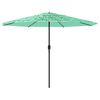 vidaXL Parasol de jardin avec m&acirc;t en acier vert 388x388x248 cm