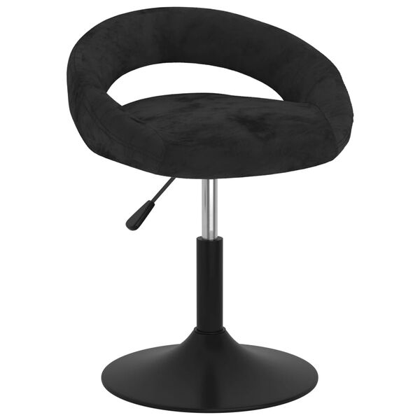 vidaXL Tabouret de bar Noir Velours