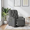vidaXL Fauteuil inclinable de massage électrique gris foncé tissu