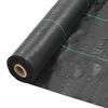 vidaXL Toile de paillage PP 2 x 5 m Noir