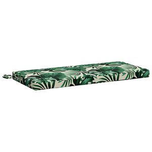 vidaXL Coussin de banc SOEST 100 % polyester Motif feuilles