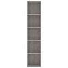 vidaXL Bibliothèque Gris béton 40x30x189 cm Bois d’ingénierie