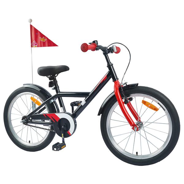 vidaXL V&eacute;lo pour Enfants 18 Pouces pour les 5-7 ans Noir