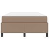 vidaXL Cadre de lit avec matelas Cappuccino 120 x 190 cm tissu