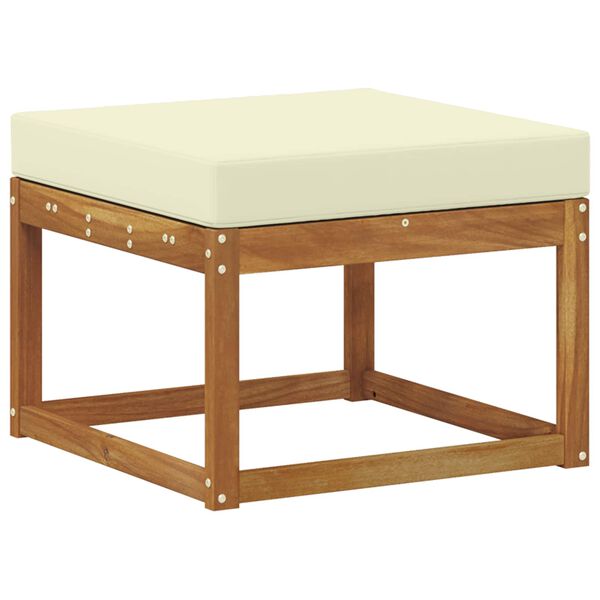 vidaXL Pouf d'Ext&eacute;rieur Bois d'Acacia Massif Naturel