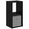 vidaXL Table de chevet Ch&ecirc;ne noir 25,5 x 22 x 49,5 cm