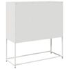 vidaXL Buffet blanc 100,5x39x107 cm acier laminé à froid