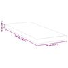 vidaXL Surmatelas Blanc 90 x 190 cm Tissu Jacquard