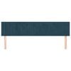 vidaXL T&ecirc;tes de lit 2 pcs Bleu fonc&eacute; 90x5x78/88 cm Velours