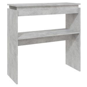 vidaXL Table console Gris b&eacute;ton 80x30x80 cm Agglom&eacute;r&eacute;