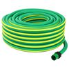 vidaXL Tuyau de jardin 5 couches Vert et jaune 12 mm 30 m PVC