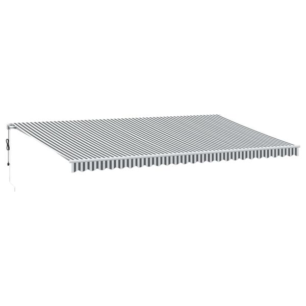 vidaXL Auvent r&eacute;tractable automatique anthracite et blanc 600x350 cm
