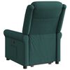 vidaXL Fauteuil inclinable &eacute;lectrique vert fonc&eacute; tissu