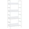 vidaXL Biblioth&egrave;que &agrave; 4 niveaux blanc 60x27,6x124,5 cm bois ing&eacute;nierie