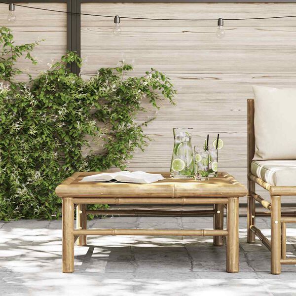 vidaXL Table de jardin 65x65x30 cm Bambou