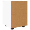 vidaXL Tables de chevet avec tiroir 2 pcs Blanc 30,5 x 30 x 43 cm