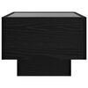 vidaXL Table basse Ch&ecirc;ne noir 50 x 50 x 30 cm Bois d'ing&eacute;nierie
