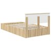 vidaXL Cadre de lit Ch&ecirc;ne Sonoma 135 x 190 cm Bois d'ing&eacute;nierie