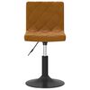 vidaXL Tabouret de bar Marron Velours