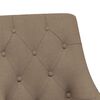 vidaXL Chaises pivotantes &agrave; manger lot de 6 taupe tissu
