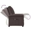 vidaXL Fauteuil inclinable &eacute;lectrique Marron fonc&eacute; Tissu