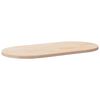 vidaXL Plateau de table 110x55x2,5 cm Bois massif Pin Ovale
