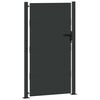 vidaXL Porte de Jardin Noir 105 x 175 cm Acier peint par poudre