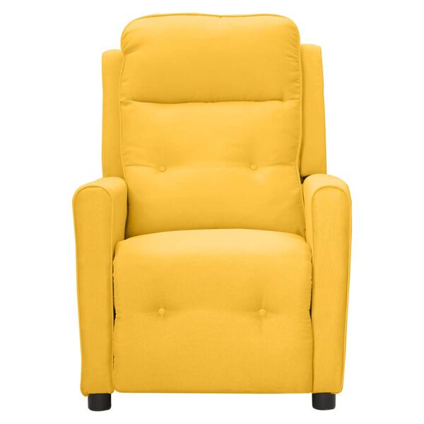 vidaXL Fauteuil de massage Jaune Tissu