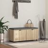 vidaXL Banc d'entr&eacute;e avec coussin Ch&ecirc;ne Sonoma 100 x 38 x 46 cm