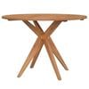 vidaXL Table de jardin ronde &Oslash;85x75 cm bois d'acacia solide