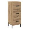 vidaXL Haut Armoire avec tiroir Ch&ecirc;ne artisanal 34,5 x 34 x 180 cm
