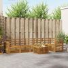vidaXL Ensemble de canap&eacute; d'angle 7 pcs Naturel Bois d'Acacia Massif