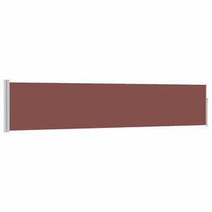 vidaXL Auvent lat&eacute;ral r&eacute;tractable de patio 100x500 cm Marron