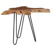 vidaXL Table basse 70x45 cm Bois de teck massif et polyr&eacute;sine