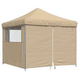 vidaXL Tente de r&eacute;ception pliable escamotable avec 4 parois lat&eacute;rales