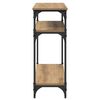 vidaXL Table console Chêne artisanal 75 x 29 x 75 cm Bois d'ingénierie