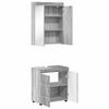 vidaXL Ensemble de mobilier de salle de bain TULUM Gris Sonoma