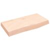 vidaXL Comptoir de salle de bain 60x30x(2-6) cm bois massif non trait&eacute;