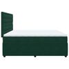 vidaXL Sommier &agrave; lattes de lit et matelas Vert fonc&eacute; 200x200cm Velours