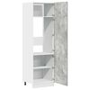 vidaXL Armoire réfrigérée "Lyon" Gris béton 60 x 57 x 207 cm Bois d'ingénierie
