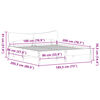 vidaXL Cadre de lit sans matelas 180x200 cm bois massif de pin