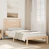 vidaXL Cadre de lit extra long sans matelas 100x210 cm bois massif