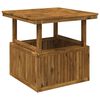 vidaXL Table de caf&eacute; de jardin en bois d'acacia r&eacute;glable en hauteur