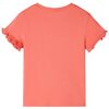 T-shirt enfants &agrave; manches courtes corail 116