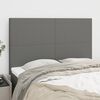 vidaXL T&ecirc;te de lit Gris fonc&eacute; 144 x 5 x 118/128 cm Tissu